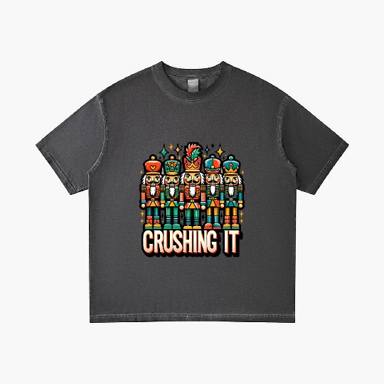Crushin It: Nutcracker Christmas Apparel for Gradient T Shirts