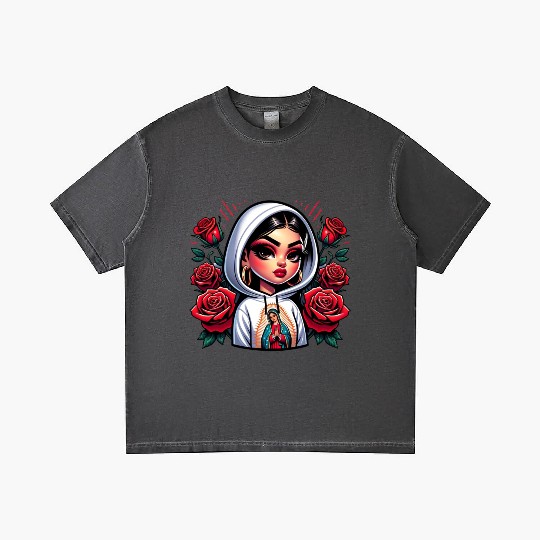 Virgen de Guadalupe Our Lady of Guadalupe Gradient T Shirts