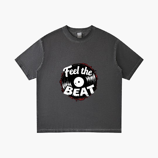 Classic Vinyl 'Feel The Beat' Gradient T Shirts