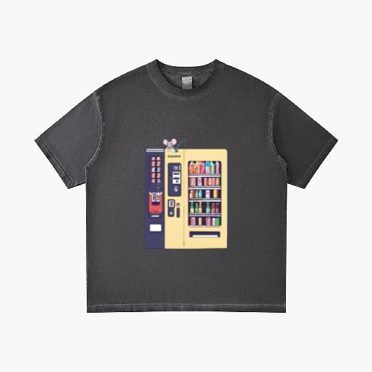 Japanese vending machine with little friend. Gradient T Shirts