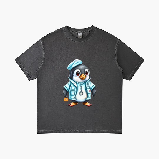 Penguin Doctor, Penguin Famila, Funny Penguin Gradient T Shirts