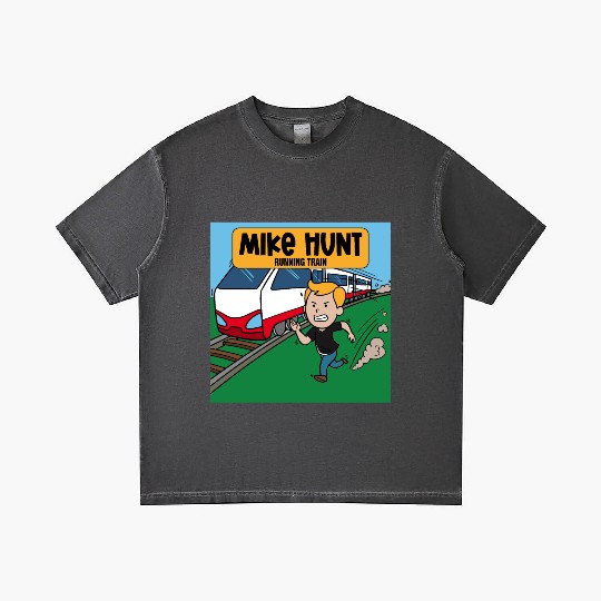 Mike Hunt Running Train Gradient T Shirts
