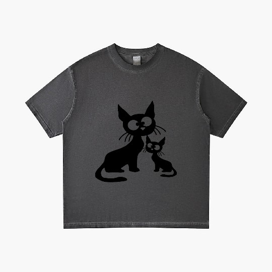 Crazy cat mom dad kitten child kitten family team Gradient T Shirts