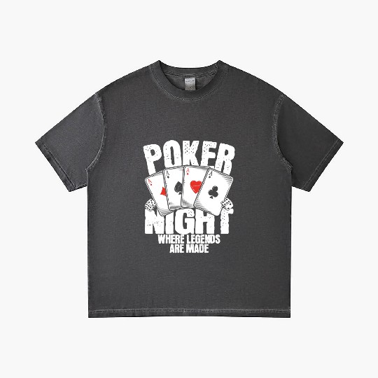 Poker Night Where Legends Are Made Gradient T Shirts