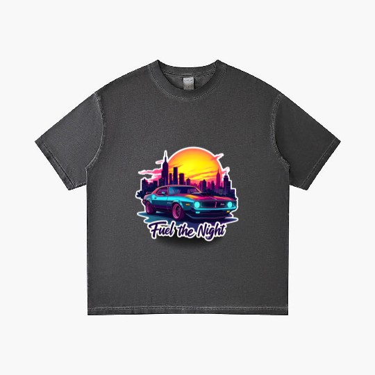 Cyberpunk Muscle Car Gradient T Shirts