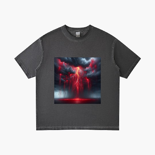 Grey Stormy Evening Gradient T Shirts