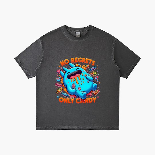 Disneyland Stitch Halloween No Regrets Only Candy Gradient T Shirts