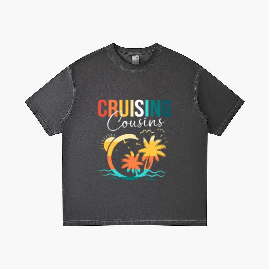 Family Cruise Mediterranean Cruising Cousins Gradient T Shirts