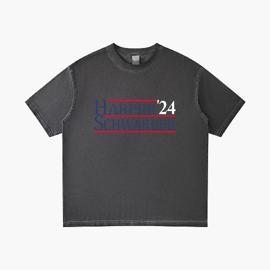 Philadelphia Baseball Harper Schwarber 24 Gradient T Shirts