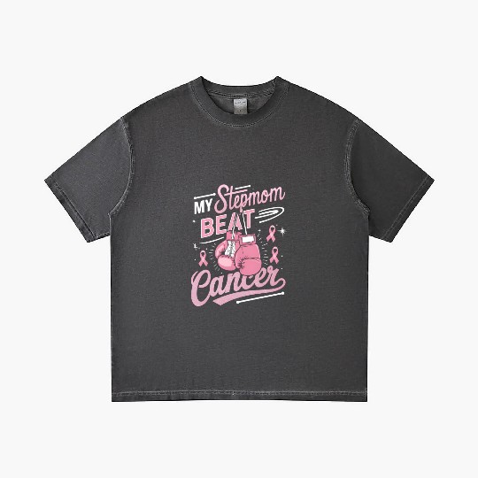 My Stepmom Beat Cancer Breast Cancer Awareness Gradient T Shirts