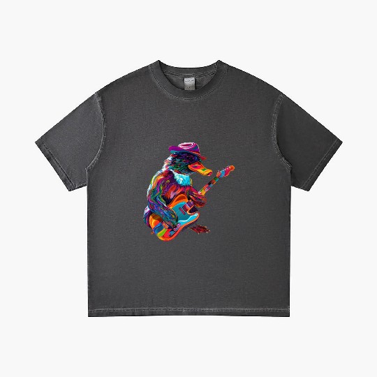 Platypus Mammal Guitar Cowboy Hat Popart Gradient T Shirts
