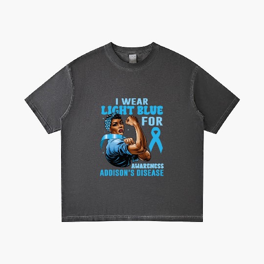 I Wear Light Blue For Addisons Disease Awareness Gradient T Shirts