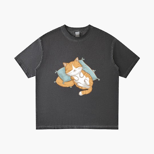 Cozy Cat Nap Gradient T Shirts
