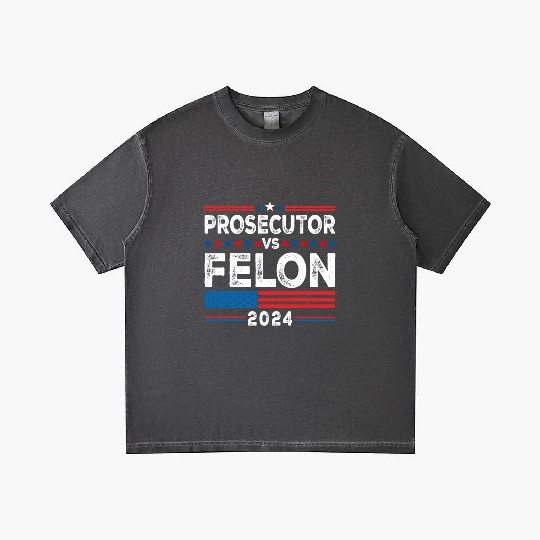 Funny Voting Election 2024 Prosecutor vs Felon Gradient T Shirts