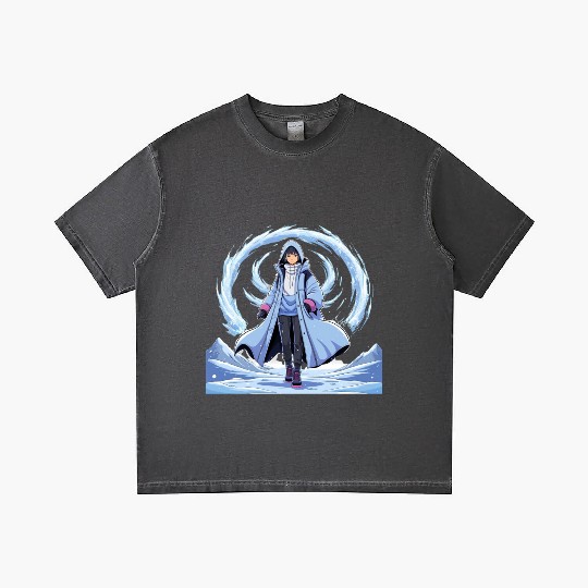 Chill Anime Winter Gradient T Shirts