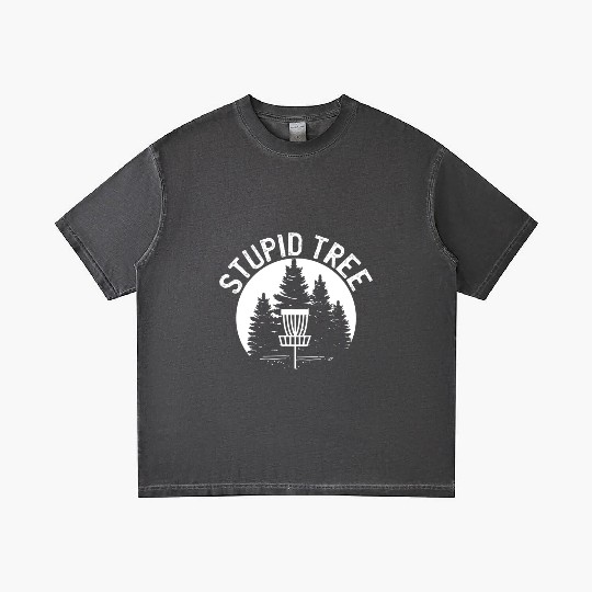 Stupid Tree Distressed Disc Golf Gradient T Shirts