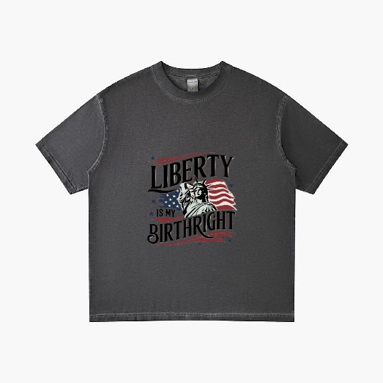 Liberty is My Birthright – Elegant Freedom Design Gradient T Shirts