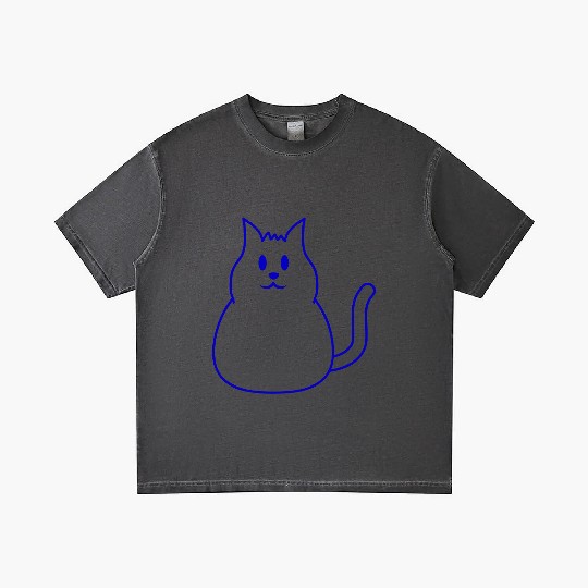 Little Fat Cat Looks Nice Happy Cute Funny Smiling Gradient T Shirts