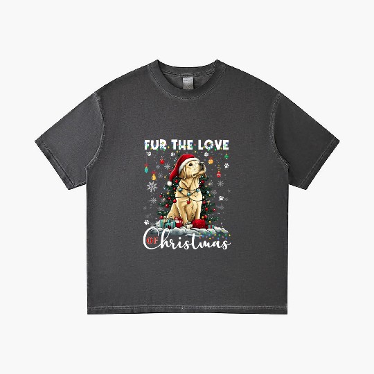 Labrador Retriever Christmas Tree Decorations Dog Gradient T Shirts