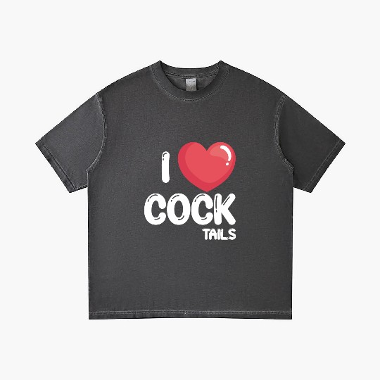 Funny I Love Cocktails 2 Gradient T Shirts