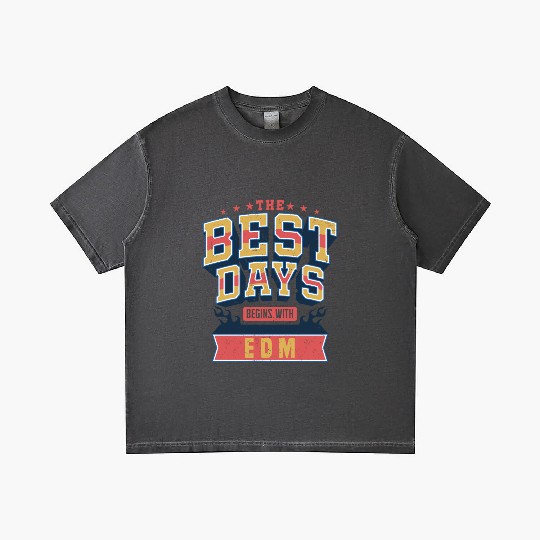 The Best Days Begins With EDM Music Festival Vibes Gradient T Shirts