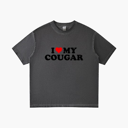 I Love Cougars Cougar Humor Valentine's Day 4WH1 Gradient T Shirts