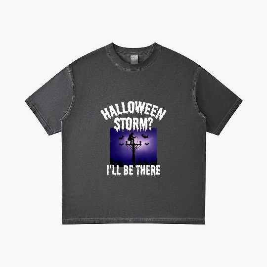 Halloween Storm? I’ll Be There – Lineman Halloween Gradient T Shirts