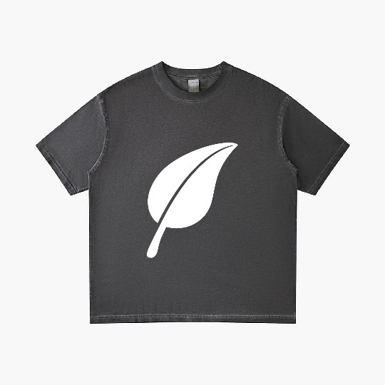 White Beautiful Leaf Eco Spring Summer Cool Nature Gradient T Shirts