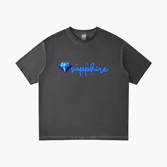 Sapphire gemstone jewel Gradient T Shirts