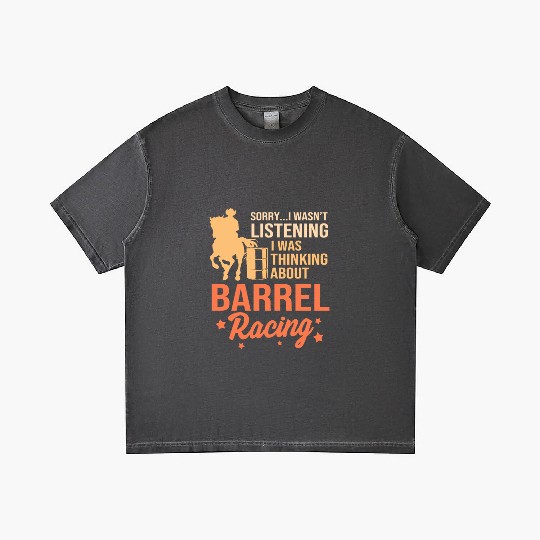Horseback Riding Cowgirl Funny Barrel Racing Gradient T Shirts