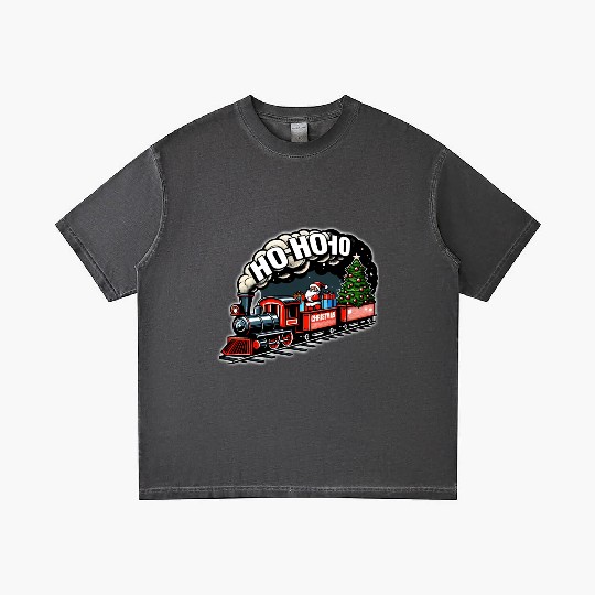Santa Train Jolly Journeys Gradient T Shirts