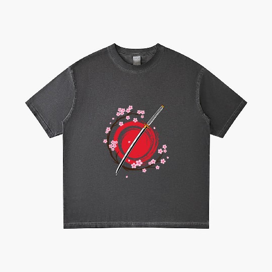 Cherry Blossom Japanese Harajuku Manga Sakura Gradient T Shirts