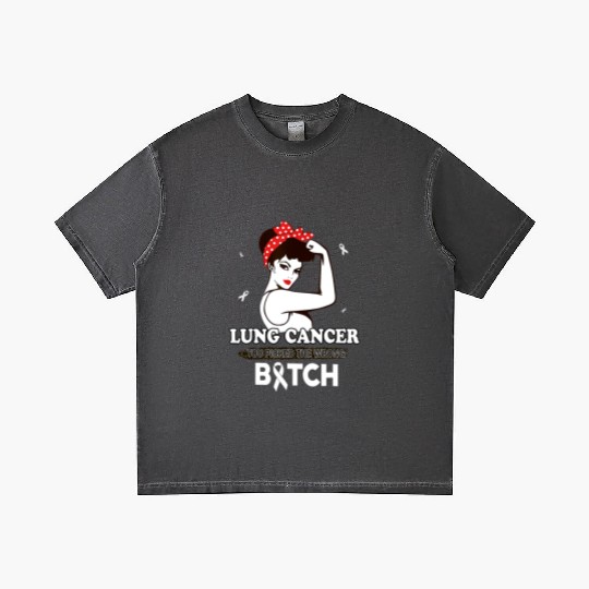 Lung Cancer You Picked The Wrong Bitch Funny Gifts Gradient T Shirts