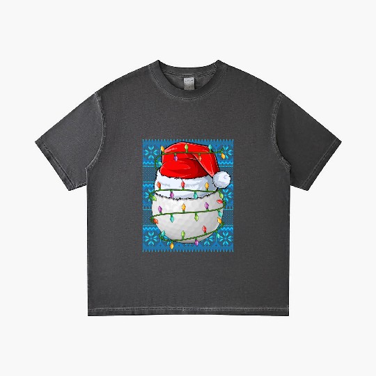 Golf Ball Christmas Lights Gradient T Shirts