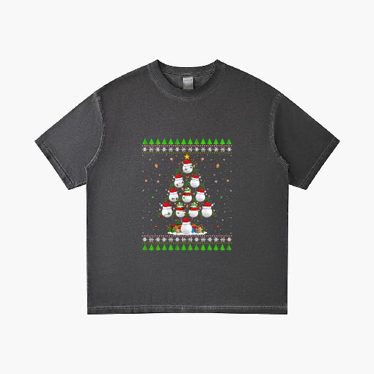 Golf Christmas Tree Gradient T Shirts