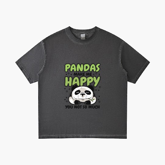 Pandas Make Me Happy Panda Bear Friend Lover Gradient T Shirts
