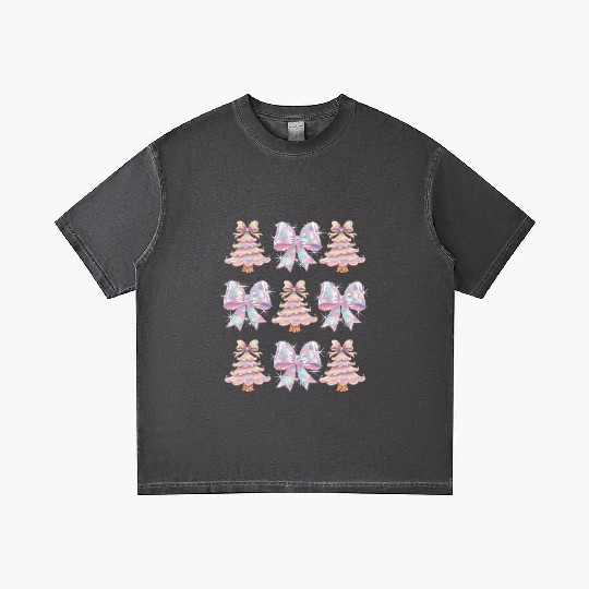 Christmas Coquette Bow, Merry Christmas Gradient T Shirts