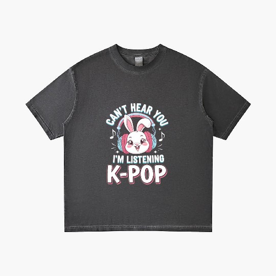 Can't Hear You K-Pop Bunny Gradient T Shirts