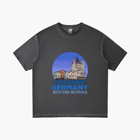 Great Saint Martin Church Cologne Germany Gradient T Shirts