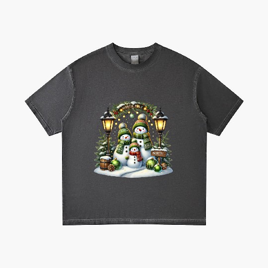 Snowman Christmas, Merry Christmas Gradient T Shirts