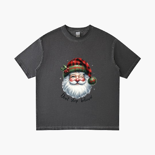 Don t Stop Believin, Santa Christmas Gradient T Shirts