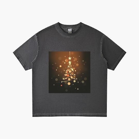 Twinkling Christmas Tree Gradient T Shirts