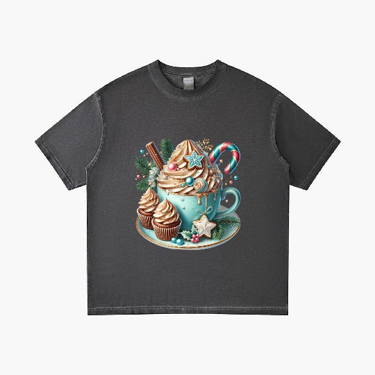 Christmas ice cream, Coquette Chistmas Gradient T Shirts