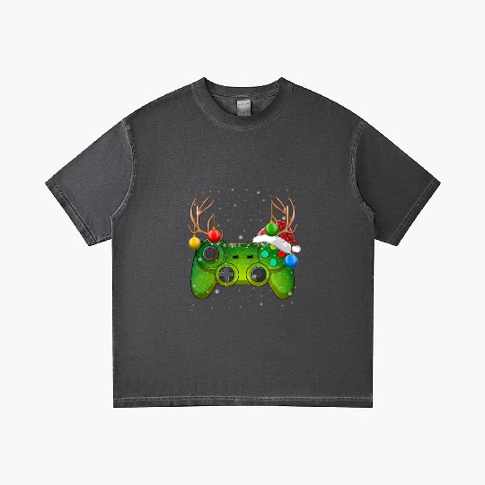 Video Game Controller Christmas Lights Gamer Gradient T Shirts