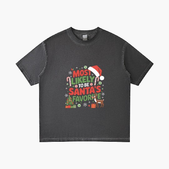 Most Likely to be Santa's favorite Gradient T Shirts