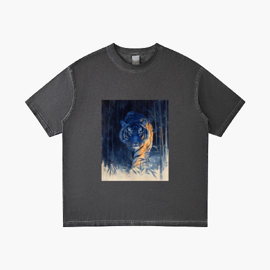 Majestic Tiger in the Bamboo Forest Gradient T Shirts