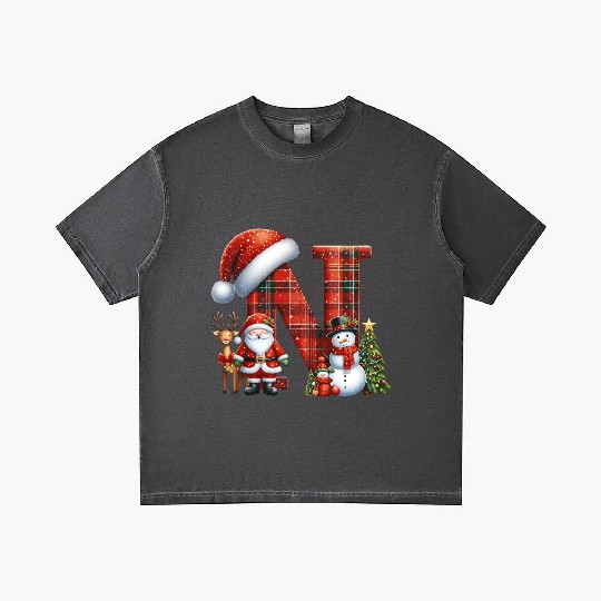 Merry Christmas, Christmas Retro Gradient T Shirts