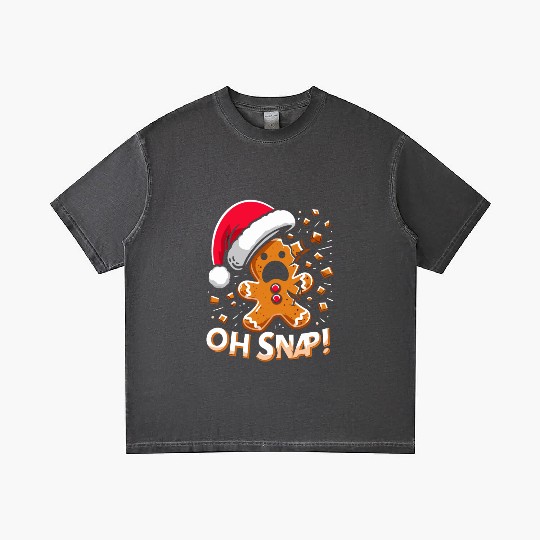 Gingerbread Oh Snap Funny Christmas Gradient T Shirts