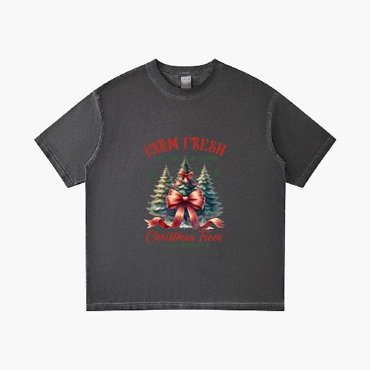 Farm Fresh Merry Christmas Gradient T Shirts