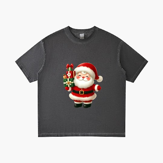 Santa Christmas, Christmas Retro Gradient T Shirts